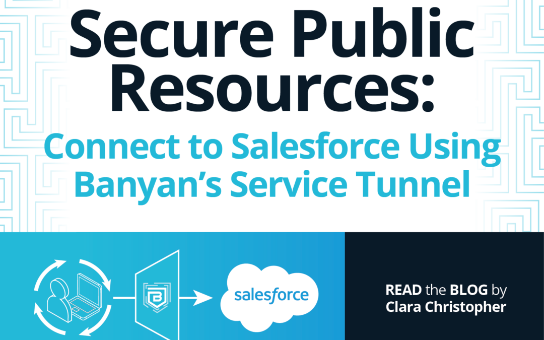 Secure Public Resources: Connect to Salesforce Using Banyan’s Service Tunnel