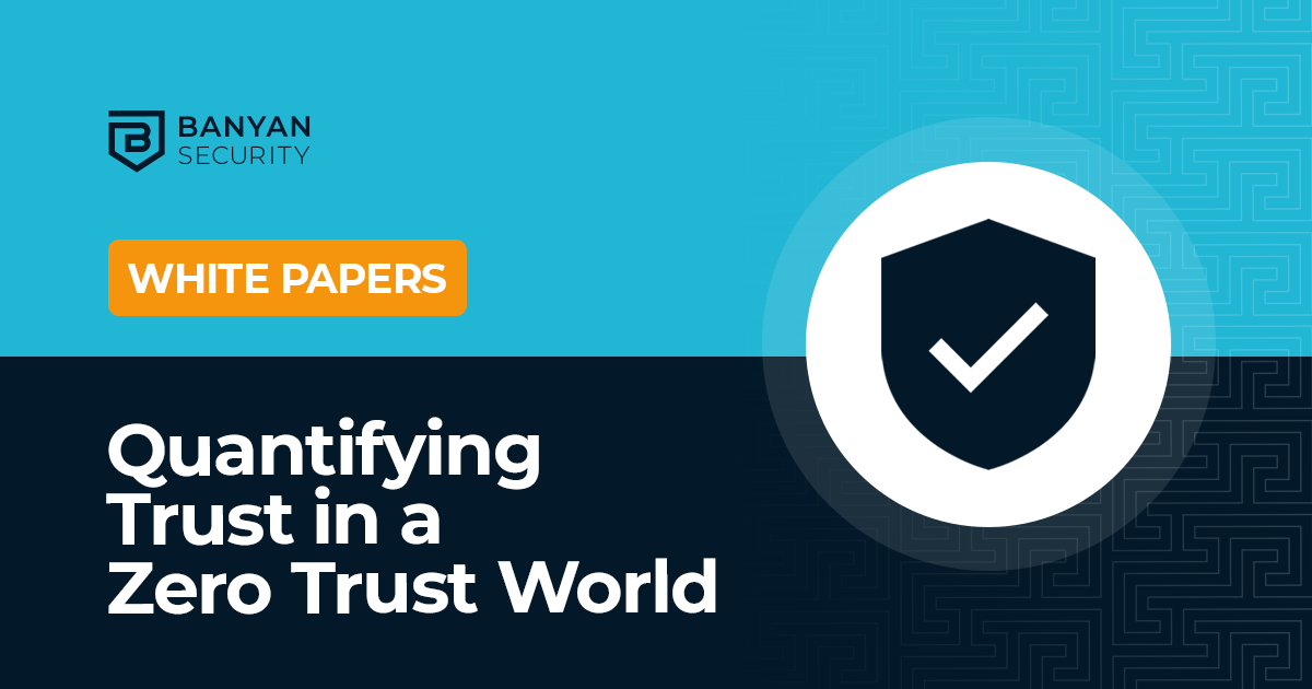 Quantifying Trust in a Zero Trust World