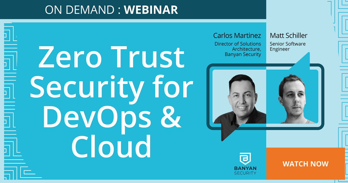 Live Workshop: Zero Trust Security for DevOps & Cloud